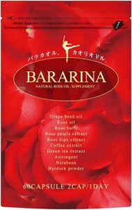 BARARINA ローズサプリ バラ シャンピニオン グレープシード 全12種配合 60粒30日分 (1袋)