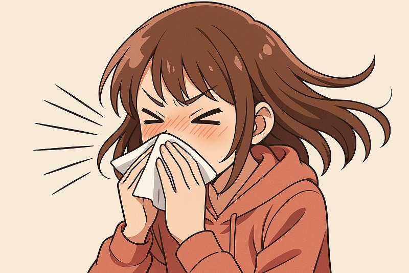 出そうで出ないくしゃみを出す方法